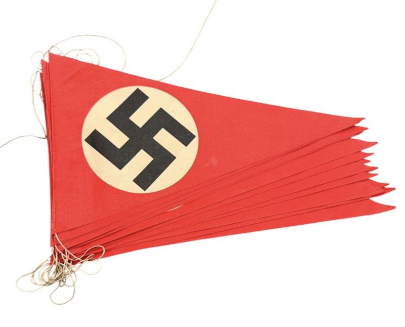 Third Reich Paper Swastika Pennants