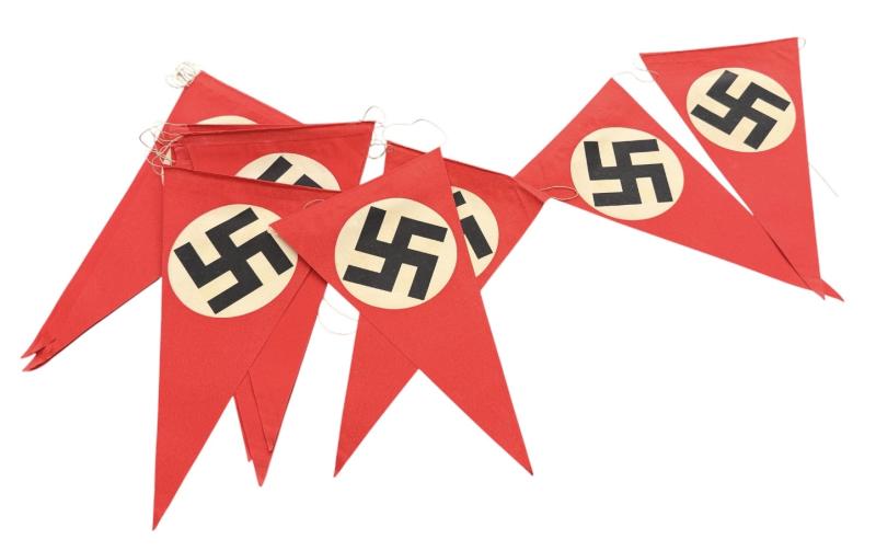 Third Reich Paper Swastika Pennants