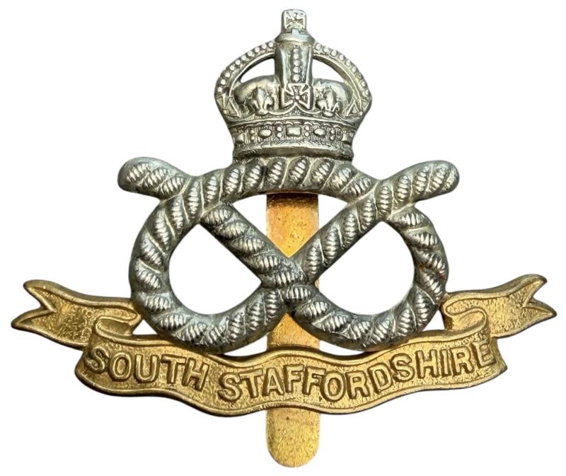 British WW2 South Staffordshire Cap Badge