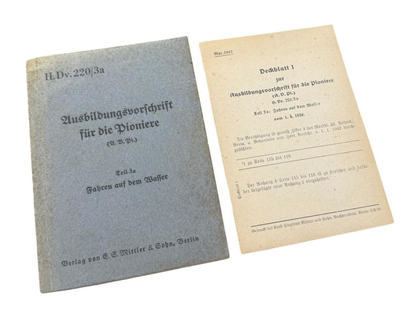Wehrmacht Pioniere Training Booklet