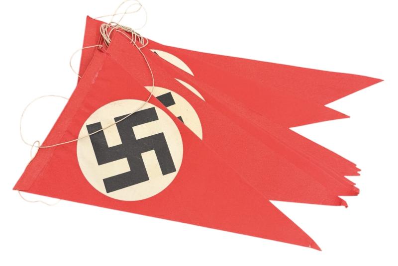 Third Reich Paper Swastika Pennants