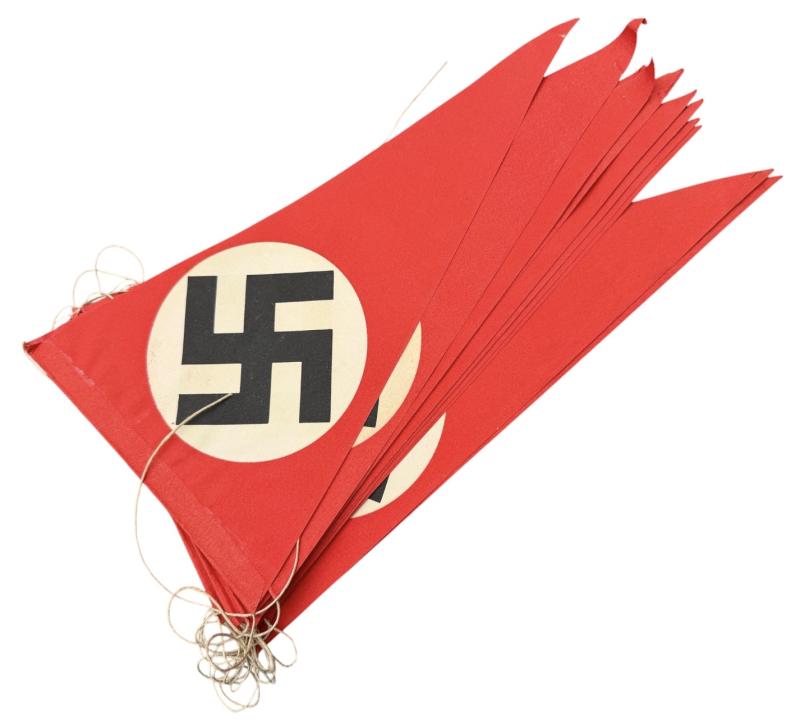 Third Reich Paper Swastika Pennants