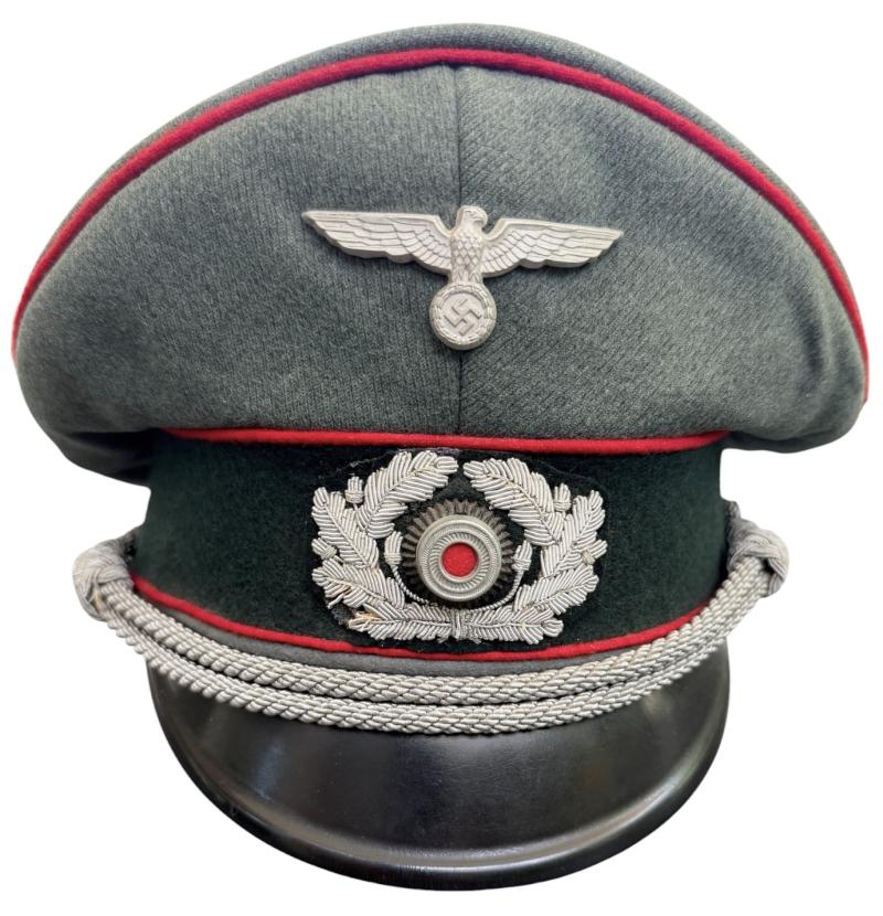 Wehrmacht Artillery Officers Visor Cap