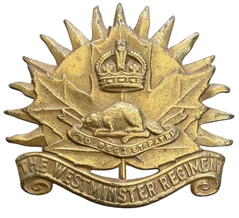 British WW2 West Minster Regiment Cap Badge