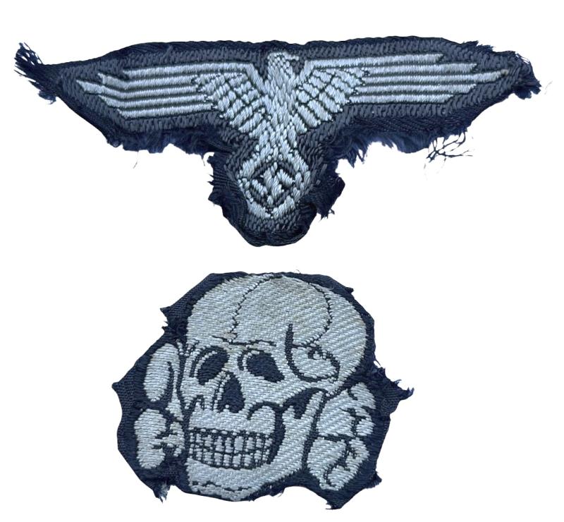 WaffenSS BeVo Headgear Skull and Eagle