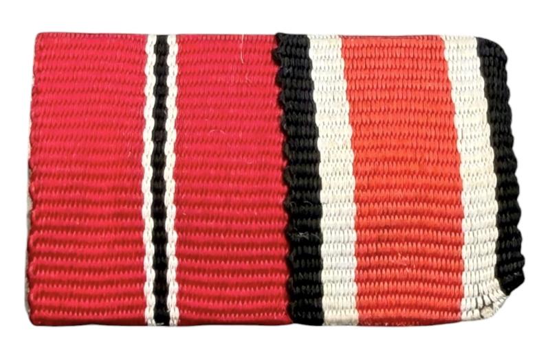 Wehrmacht Ribbon Bar Iron Cross 2nd class and Eastern Front Medal