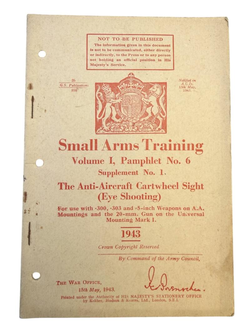 British WW2 Small Arms Training Booklet