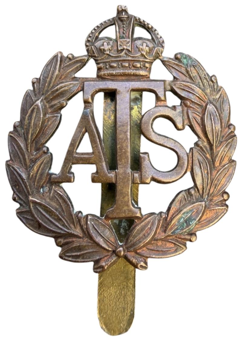 British WW2 ATS Auxiliary Territorial Service Cap Badge