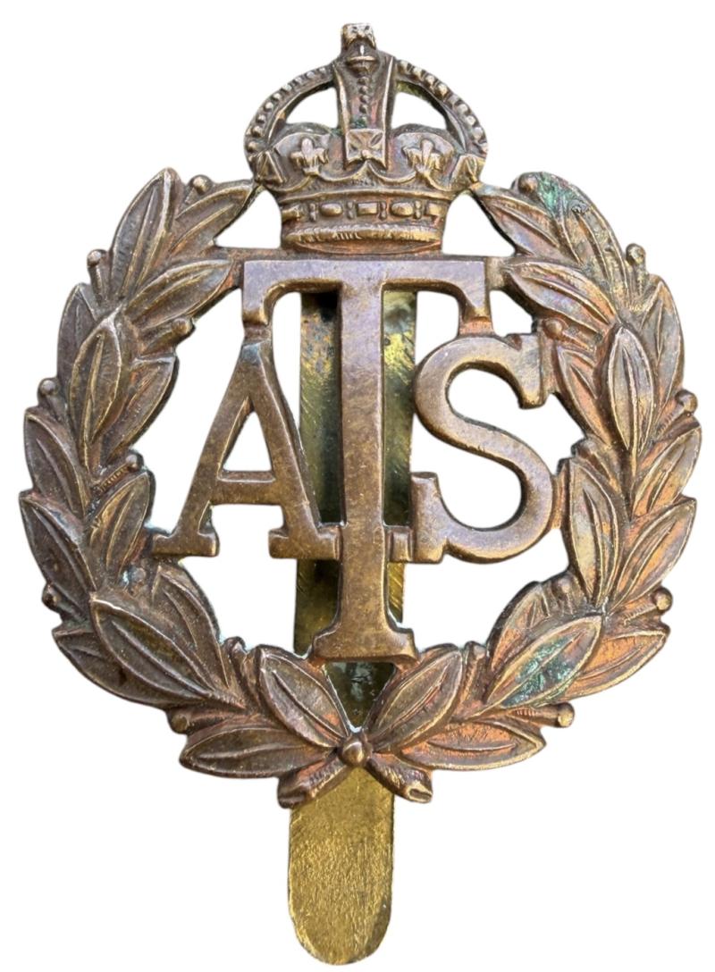 British WW2 ATS Auxiliary Territorial Service Cap Badge