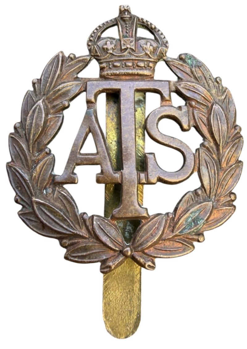 British WW2 ATS Auxiliary Territorial Service Cap Badge