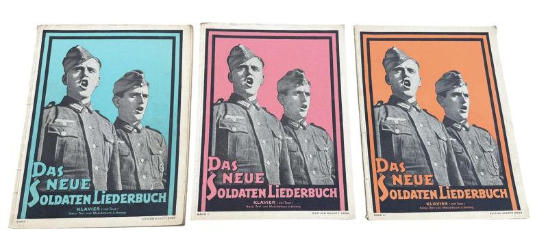 3 Wehrmacht Marching Song Books for Piano