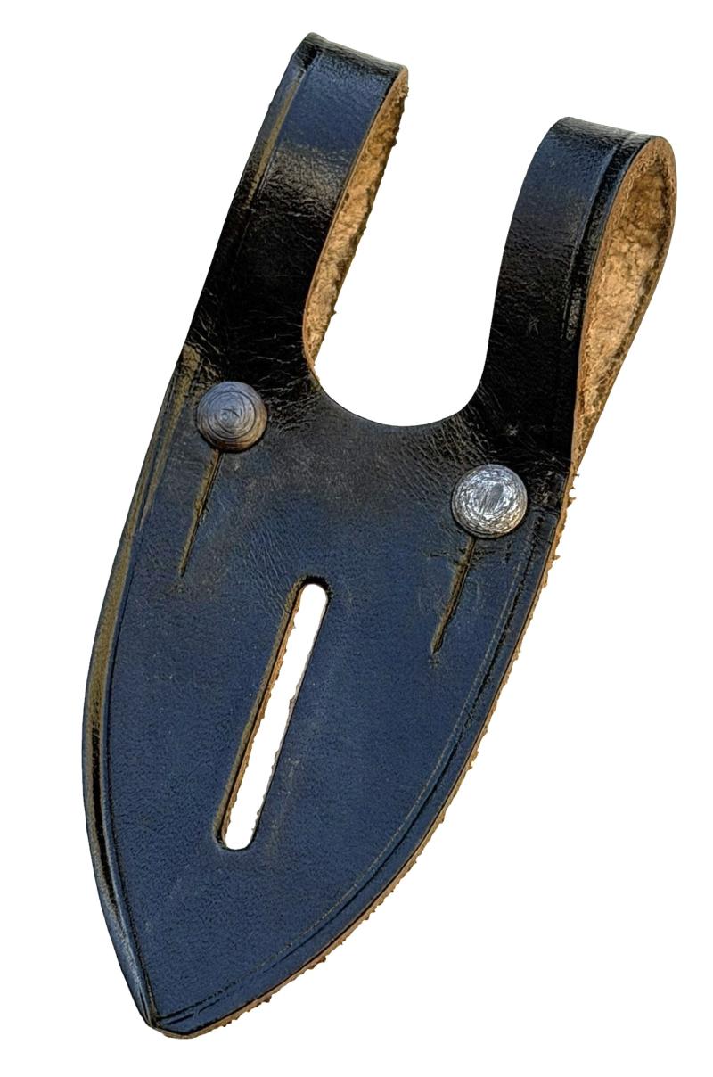 Wehrmacht Binoculars leather button attachment piece.