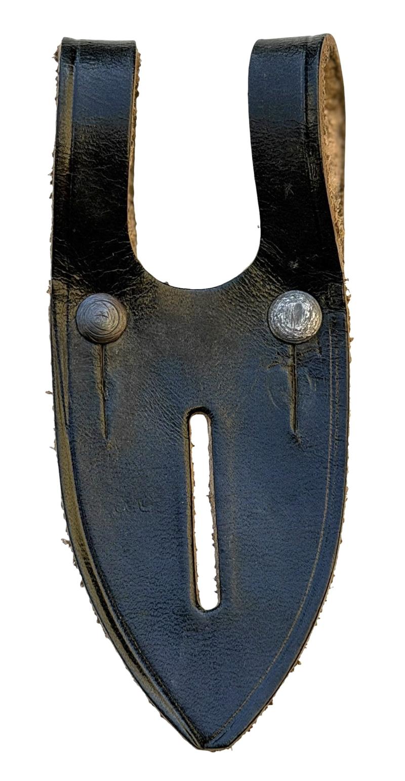 Wehrmacht Binoculars leather button attachment piece.