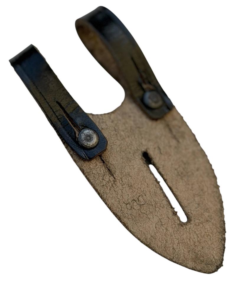 Wehrmacht Binoculars leather button attachment piece.