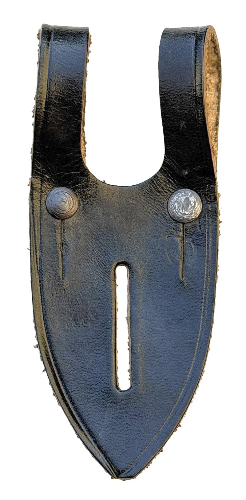 Wehrmacht Binoculars leather button attachment piece.