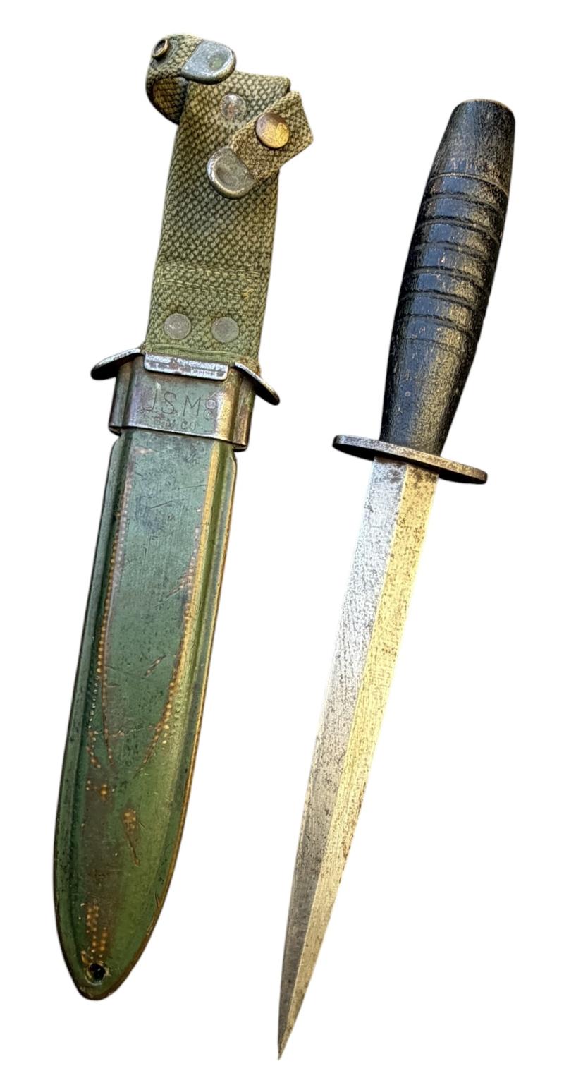 British WW2 FS Dagger in US WW2 M8 Scabbard