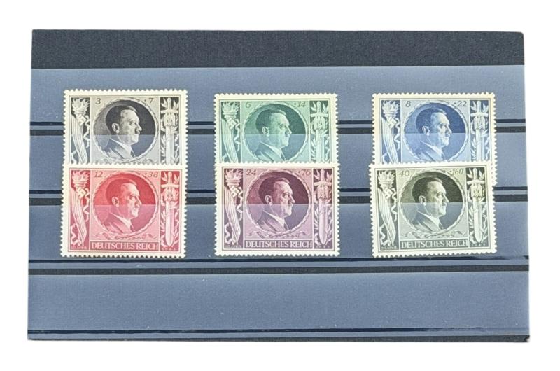 6 Adolf Hitler Postal Stamps
