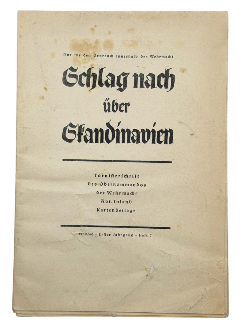 Wehrmacht Tornisterschrift Map
