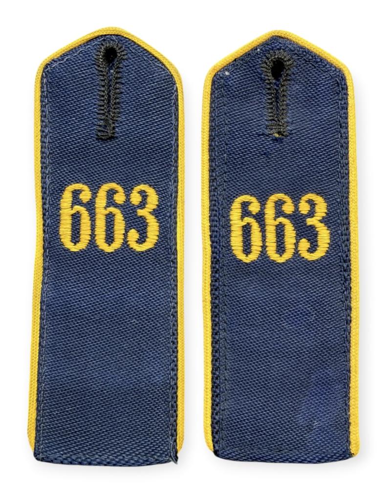 Hitler-Jugend Shoulder Boards Marine-HJ Bann 663