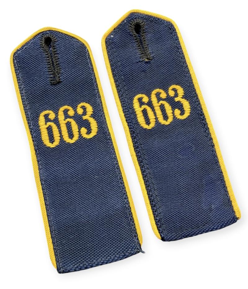 Hitler-Jugend Shoulder Boards Marine-HJ Bann 663