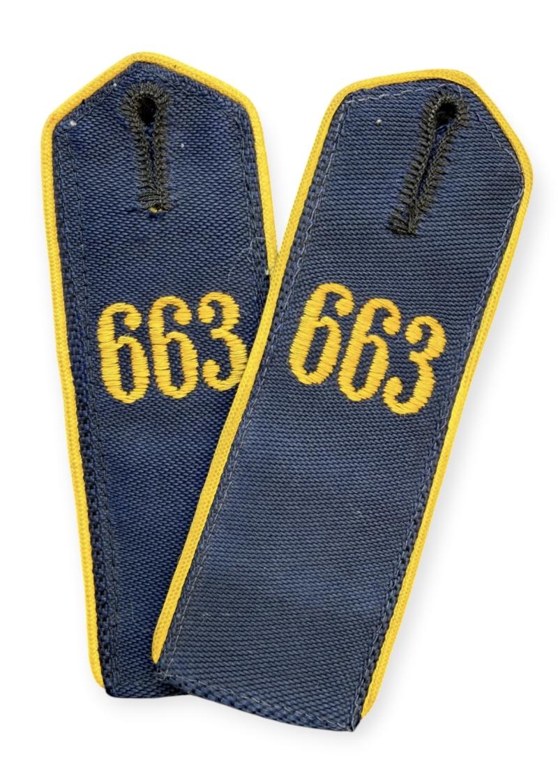 Hitler-Jugend Shoulder Boards Marine-HJ Bann 663