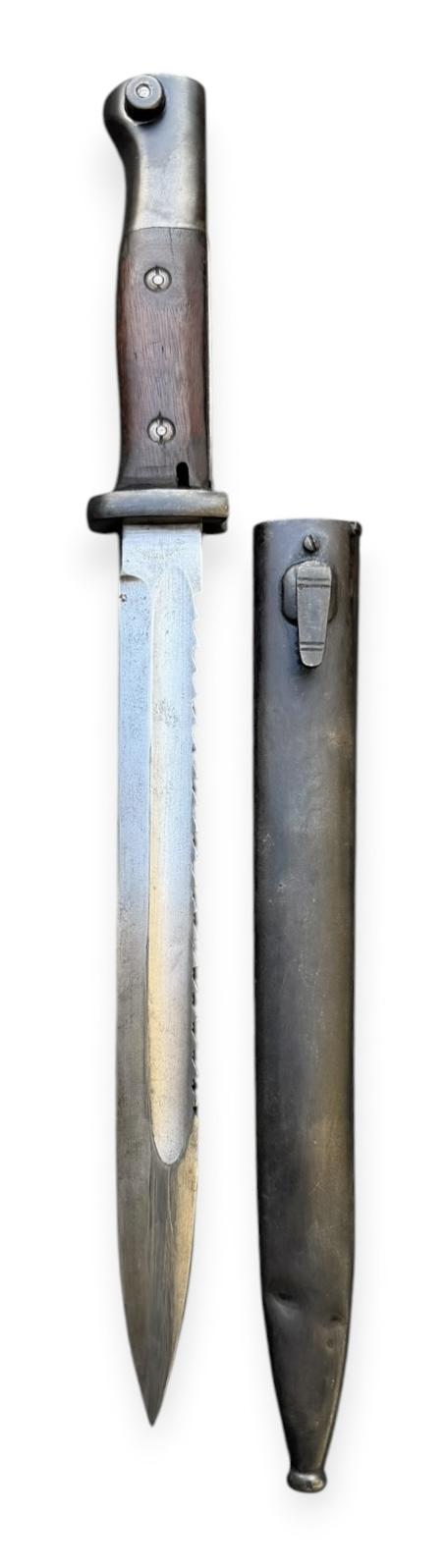 German WW1 Imperal Gewehr 98 Sawback Bayonet
