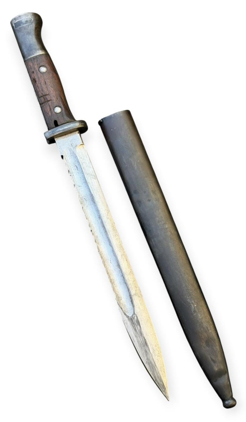German WW1 Imperal Gewehr 98 Sawback Bayonet