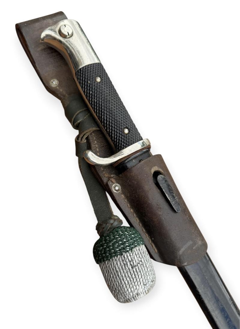 Luftwaffe/Wehrmacht Dress Bayonet with Porte Pé and Brown Frog
