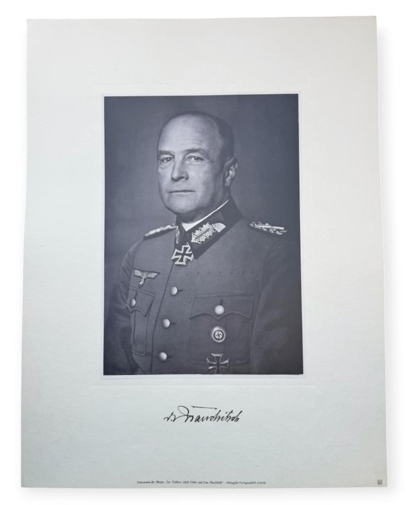 Portrait Photo Generalfeldmarschall Walther von Brauchitsch