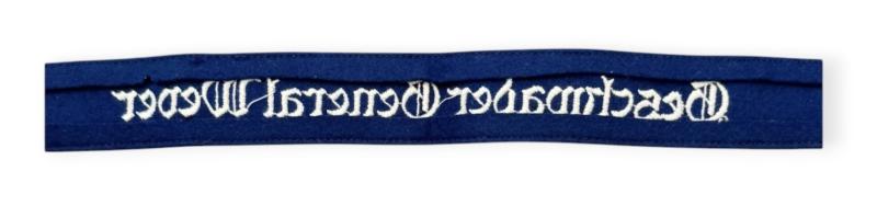 Luftwaffe Aircrew Cuff Title “Geschwader General Wever”