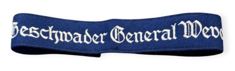 Luftwaffe Aircrew Cuff Title “Geschwader General Wever”