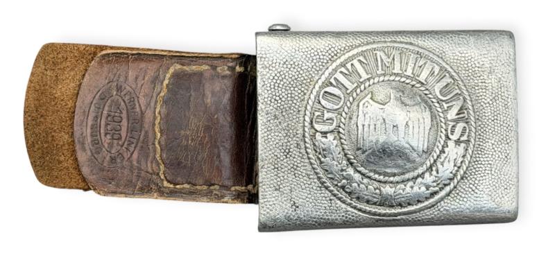 De-nazified Wehrmacht Belt Buckle