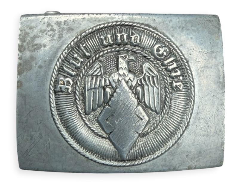 De-nazified Hitler-Jugend Belt Buckle