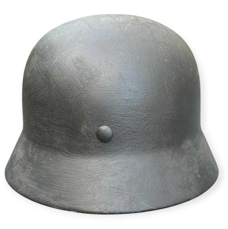 Wehrmacht M40 Helmet re-issued with rough structure camo paint
