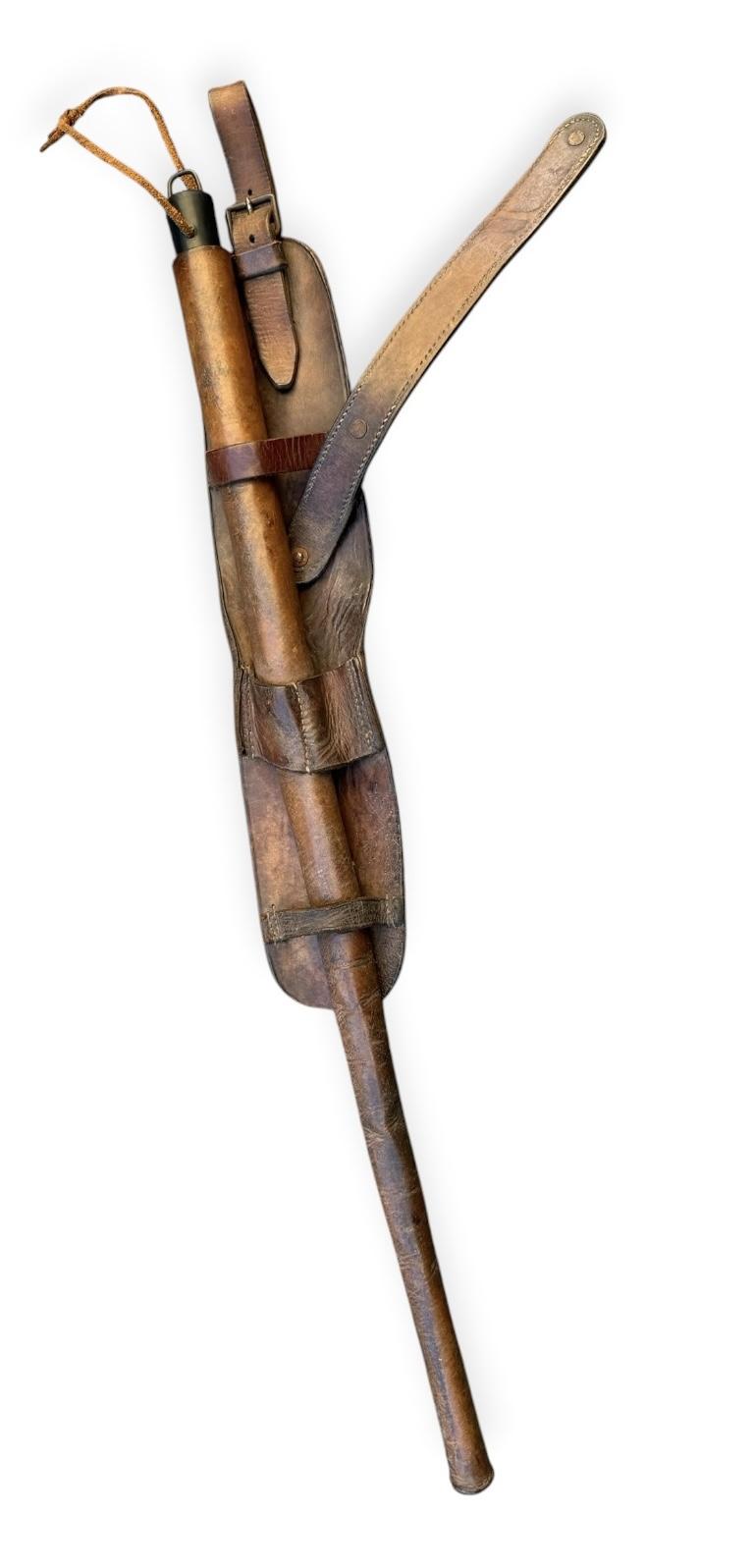 Wehrmacht or Dutch pre WW2 Horse Cavalry Baton in leather Cover