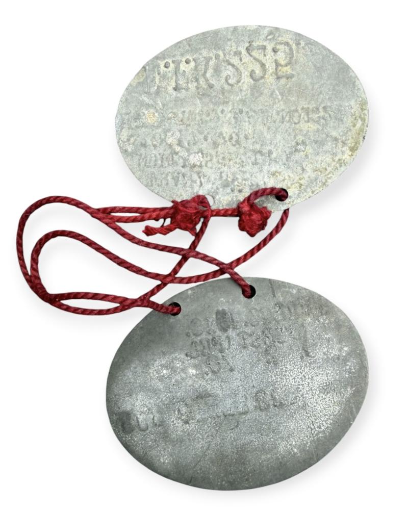 2 German WW1- Imperial Dog-Tags (E-Marke)