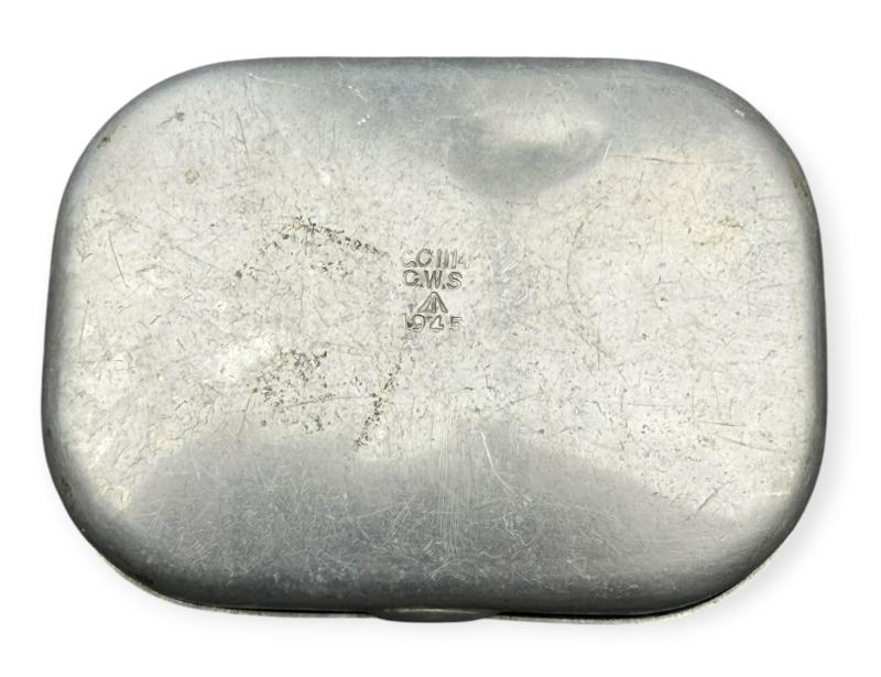 British WW2 Aluminium Soap Container