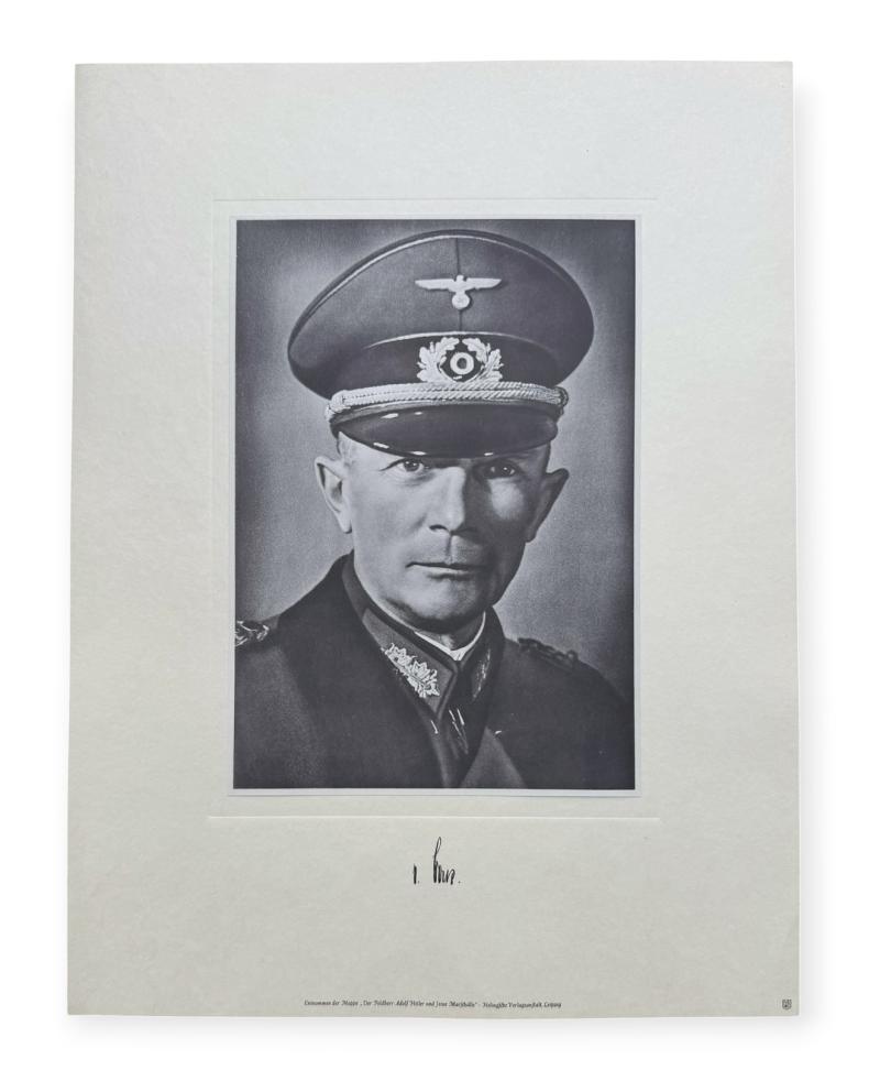Portrait Photo Generalfeldmarschall Fedor von Bock