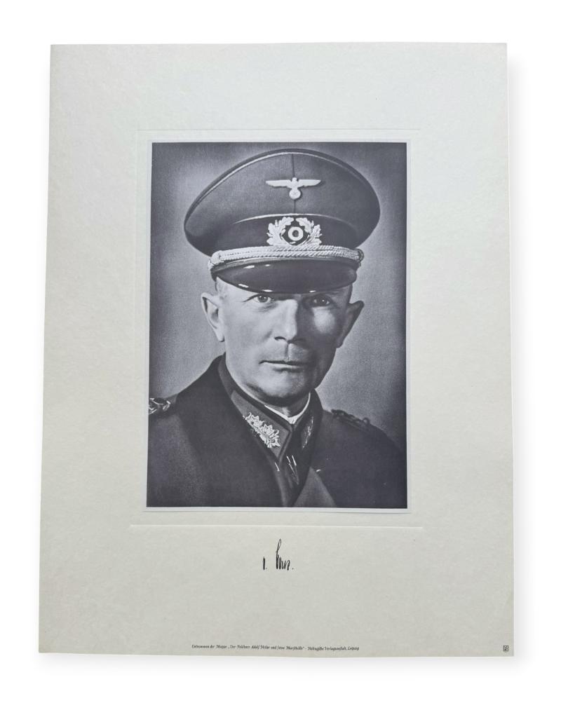 Portrait Photo Generalfeldmarschall Fedor von Bock