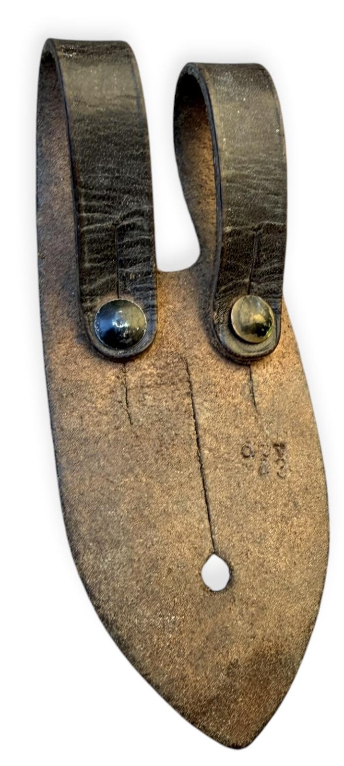 Wehrmacht Binoculars leather button attachment piece.