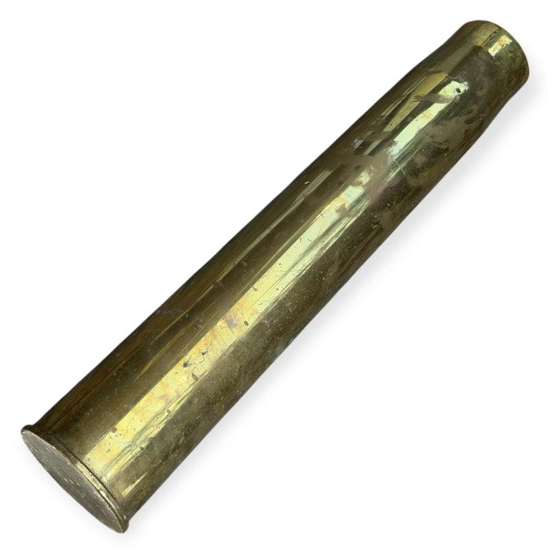 British WW2 3,7 AA Gun brass Shell