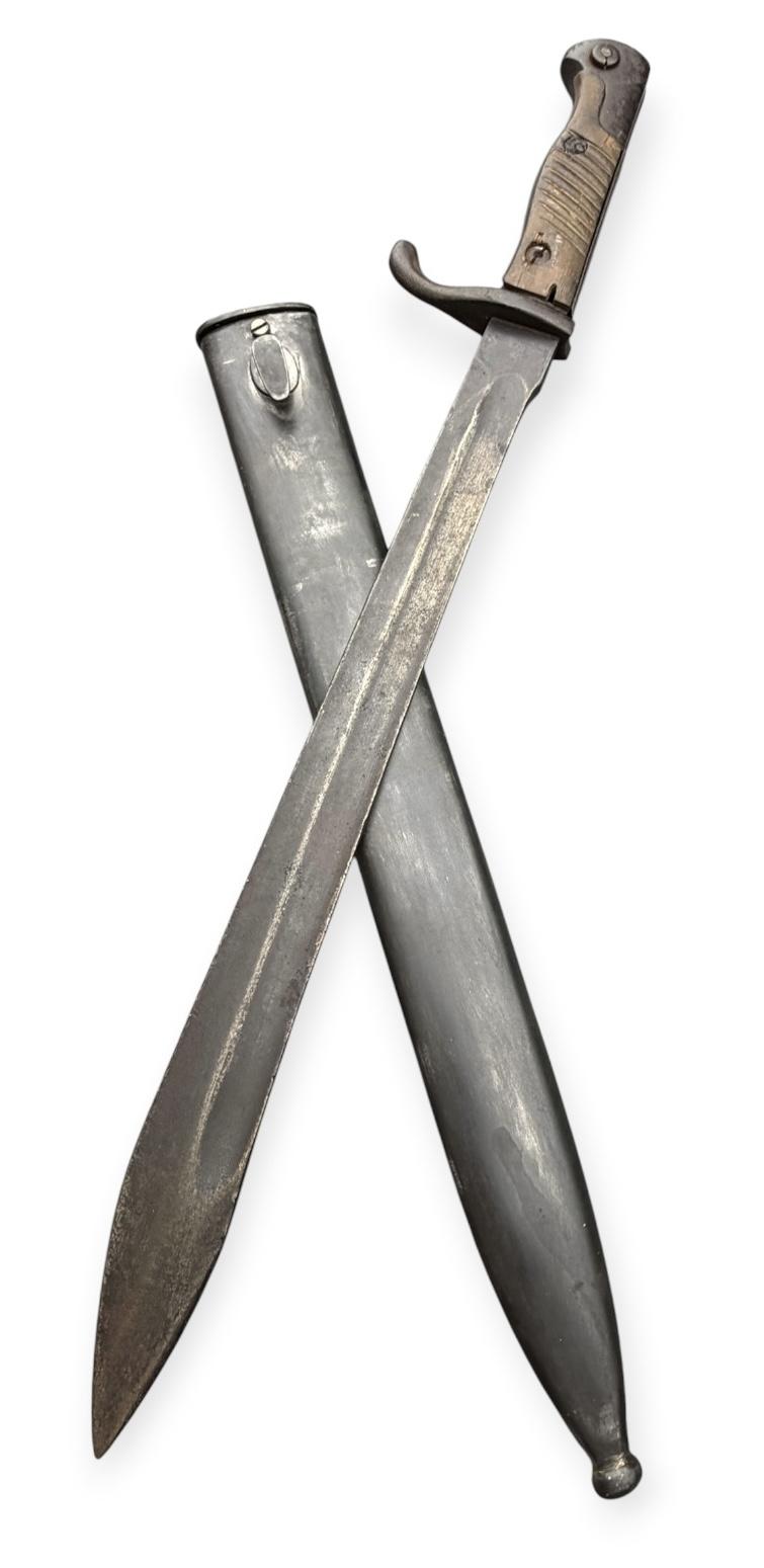 German WW1 Imperial ex Sawback Butcher Knife Bayonet