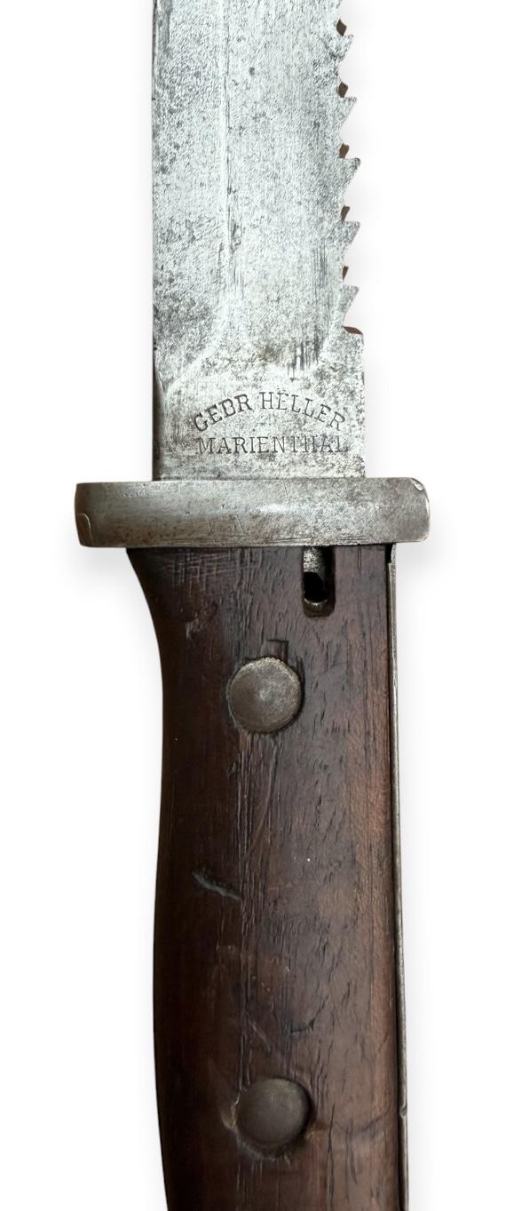 German WW1 Imperal Gewehr 98 Sawback Bayonet