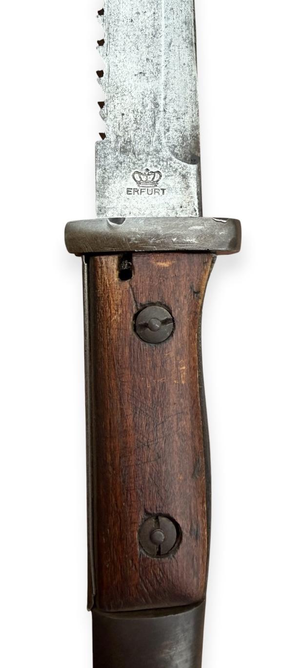 German WW1 Imperal Gewehr 98 Sawback Bayonet