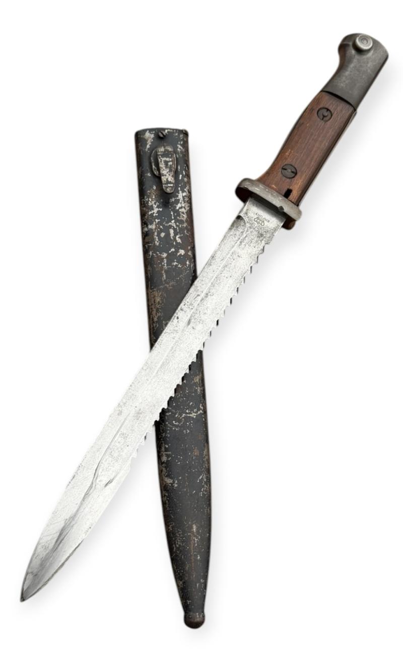 German WW1 Imperal Gewehr 98 Sawback Bayonet