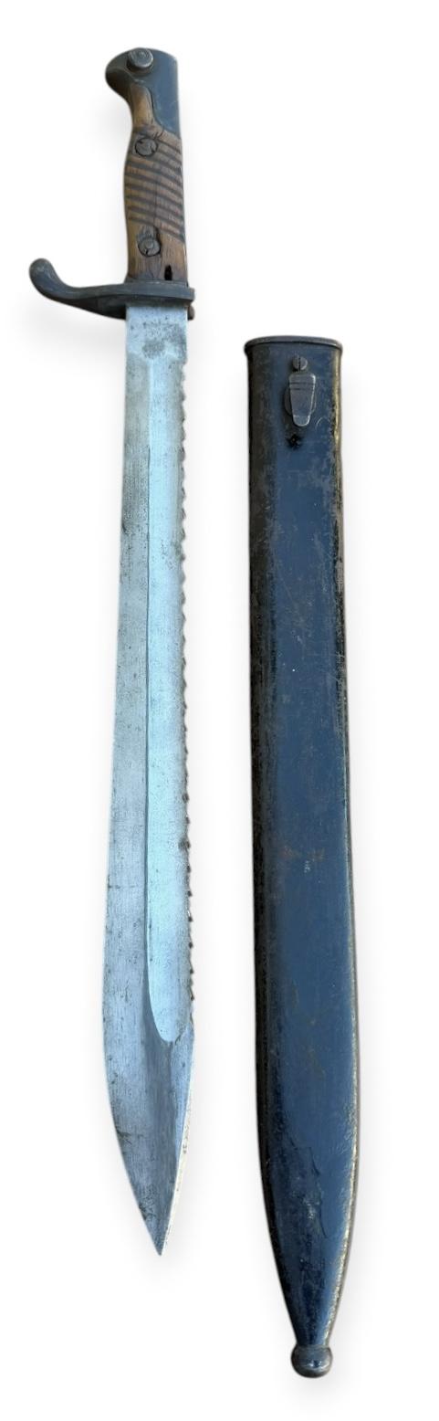 German WW1 Imperial Sawback Butcher Knife Bayonet