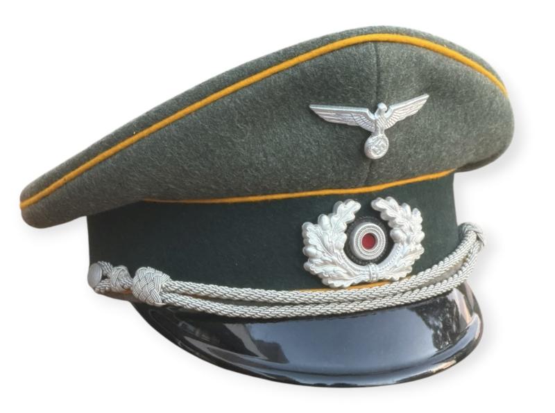 Wehrmacht Cavalry Officers Schirrmutze (Visor Cap)