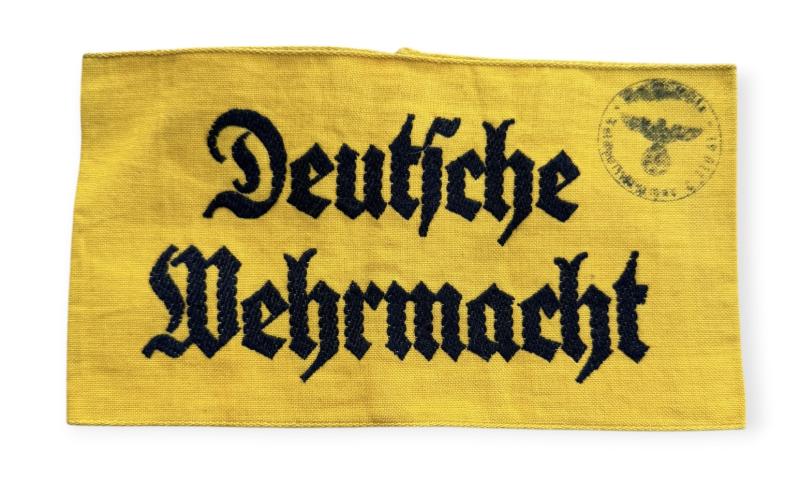 Deutsche Wehrmacht Armband with eagle stamp