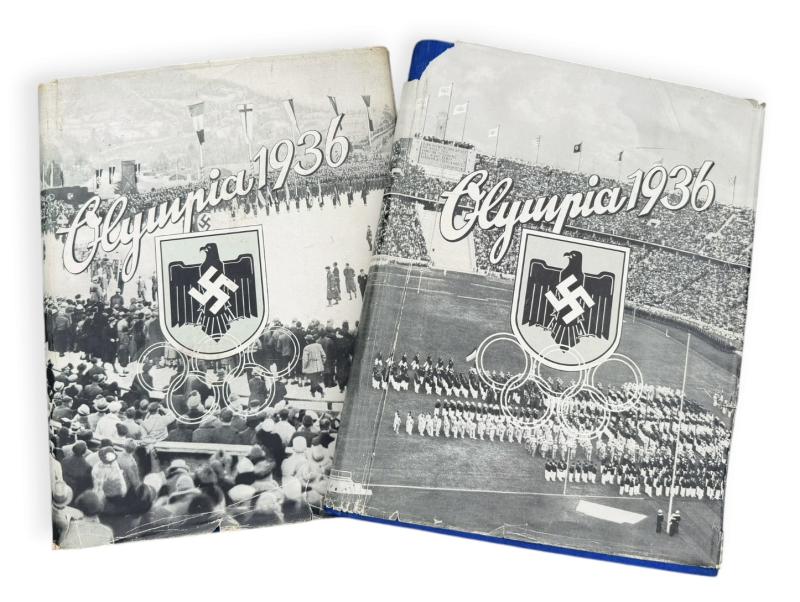 2 Third Reich Cigarette Pictures Albums 16th Olympic Games in Berlin