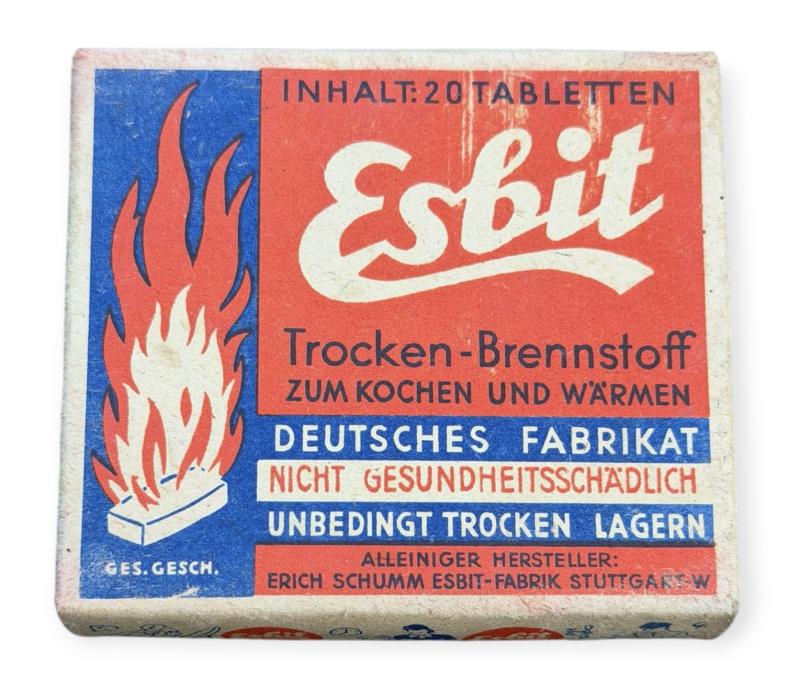 Wehrmacht Esbit Fuel Blok in Packaging